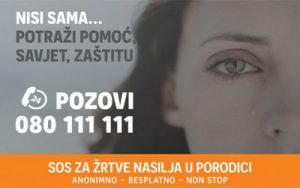 U prva tri mjeseca 2017 godine Nacionalna SOS linija zaprimila 814 poziva