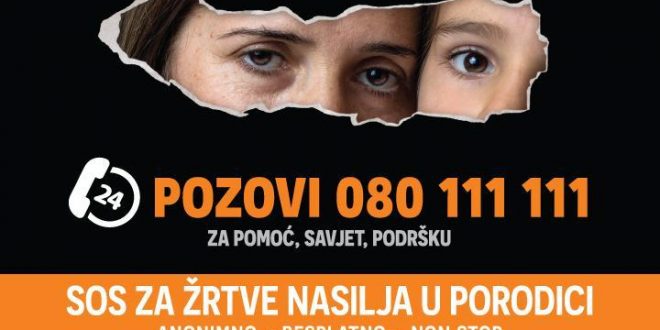 U prvih šest mjeseci rada Nacionalne SOS linije za pomoć žrtvama nasilja zaprimljeno 1671 poziv
